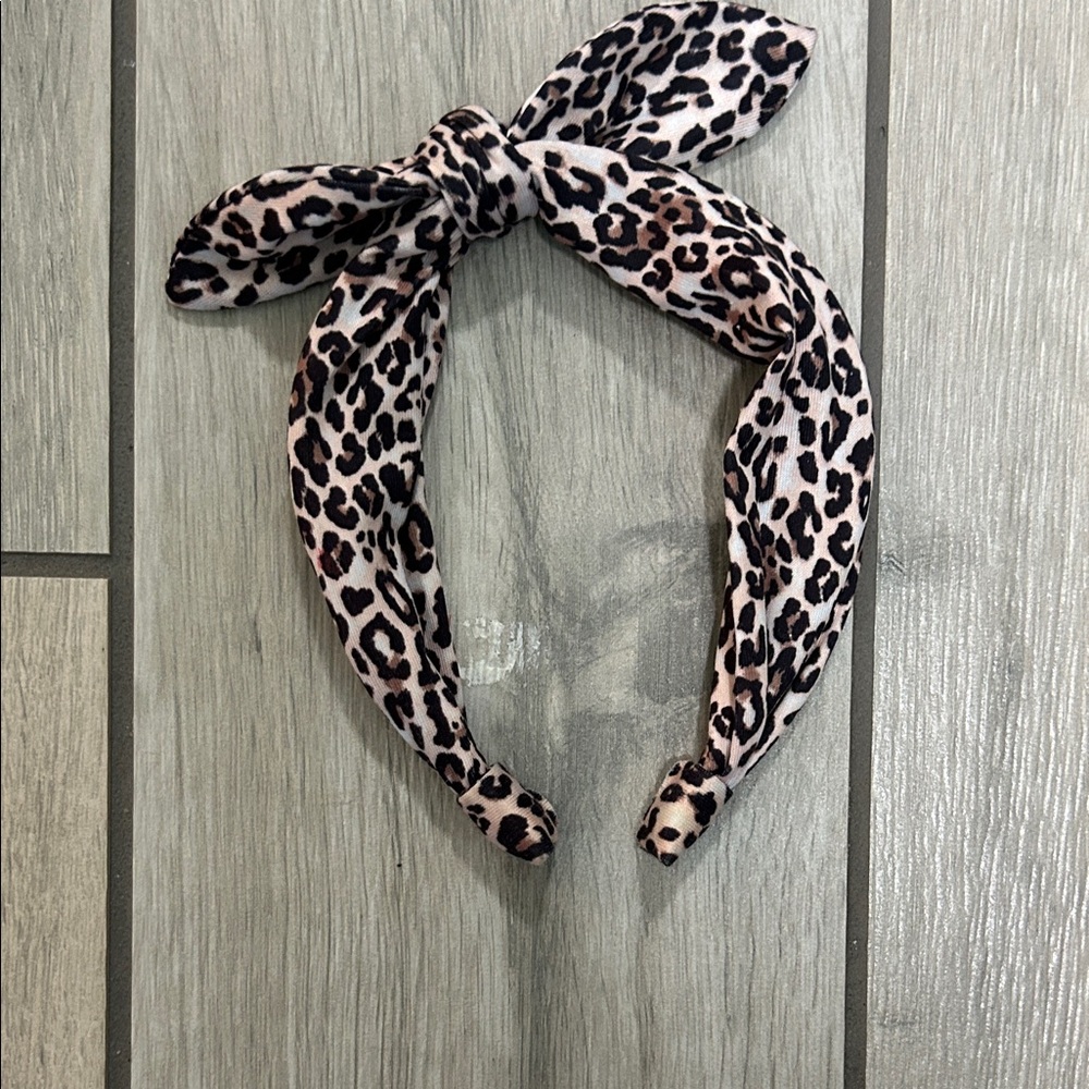 Leopard Print Knotted Headband